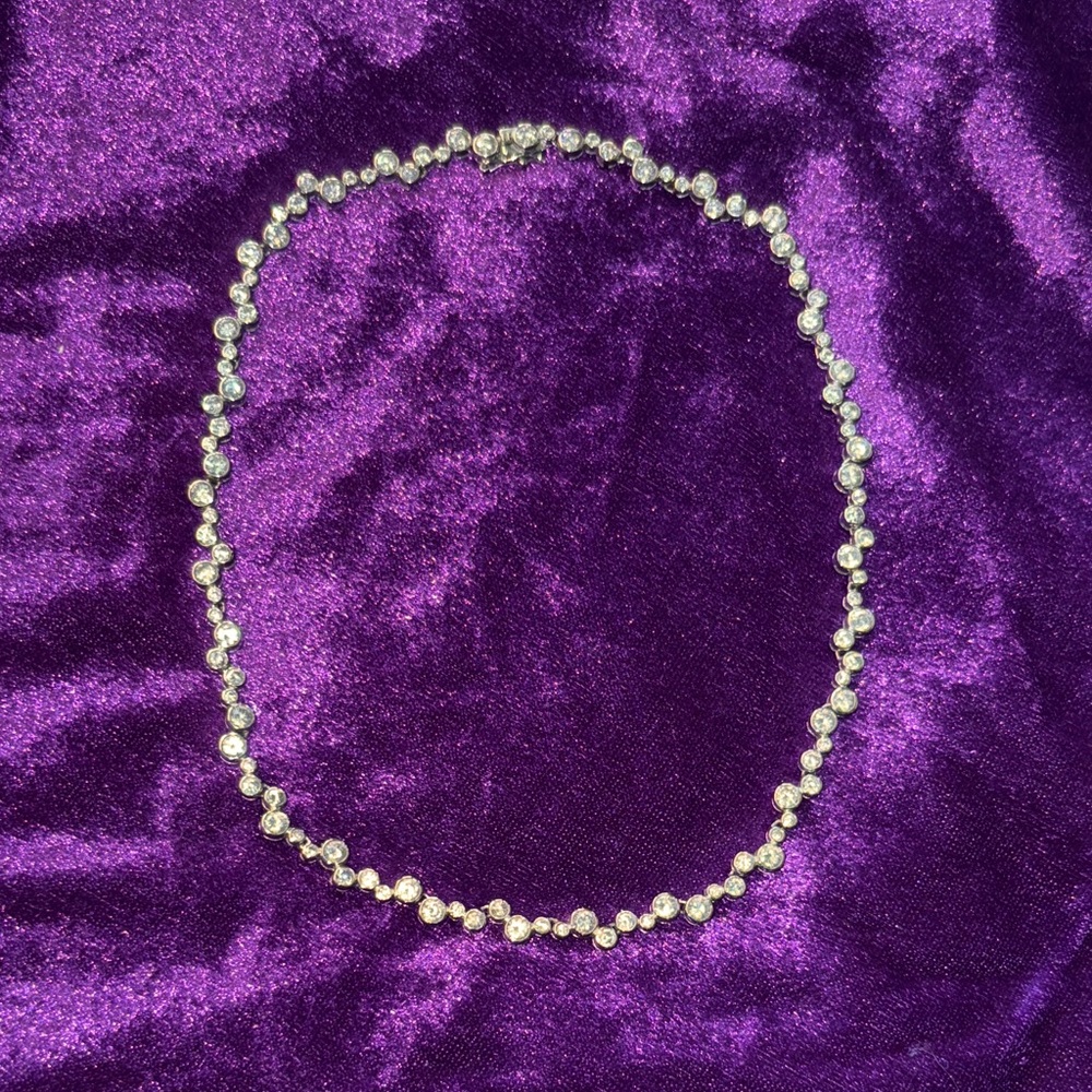 925 Silver and CZ Necklace - Picture 3 of 8